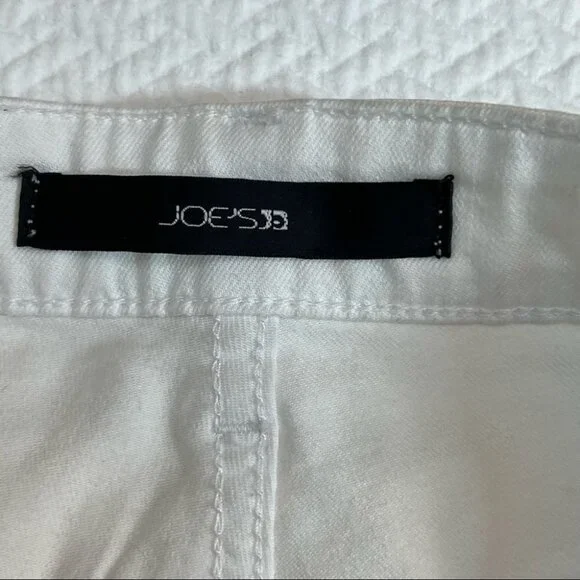 JOE'S Jeans Cropped White Straight Leg Jeans Size 26 - Picture 5 of 7